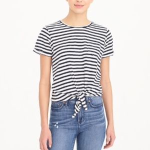 J.Crew T-shirt Striped Navy&white Size XL 16